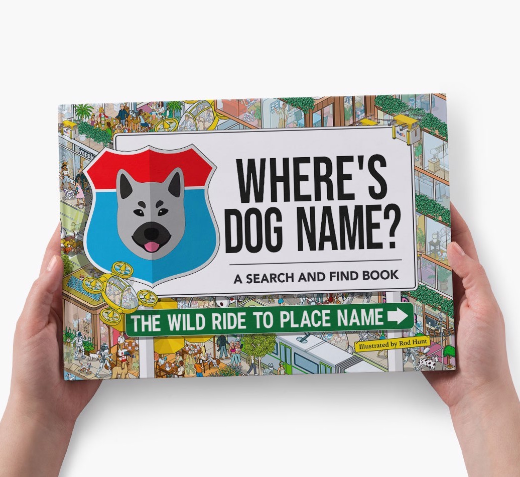Personalized Dog Book - Where's Your Dog - Wild Ride