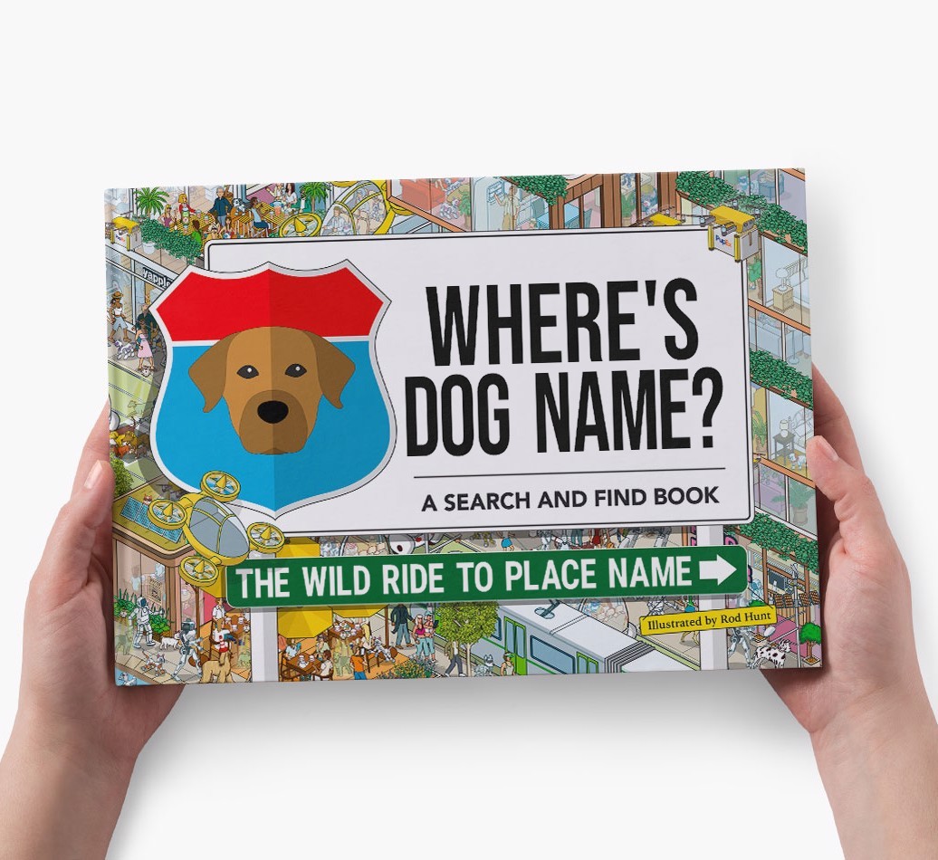 Personalized Dog Book - Where's Your Dog - Wild Ride