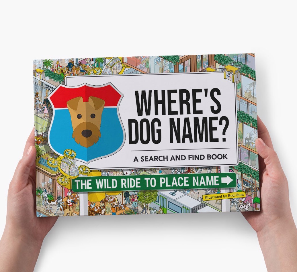 Personalized Dog Book - Where's Your Dog - Wild Ride