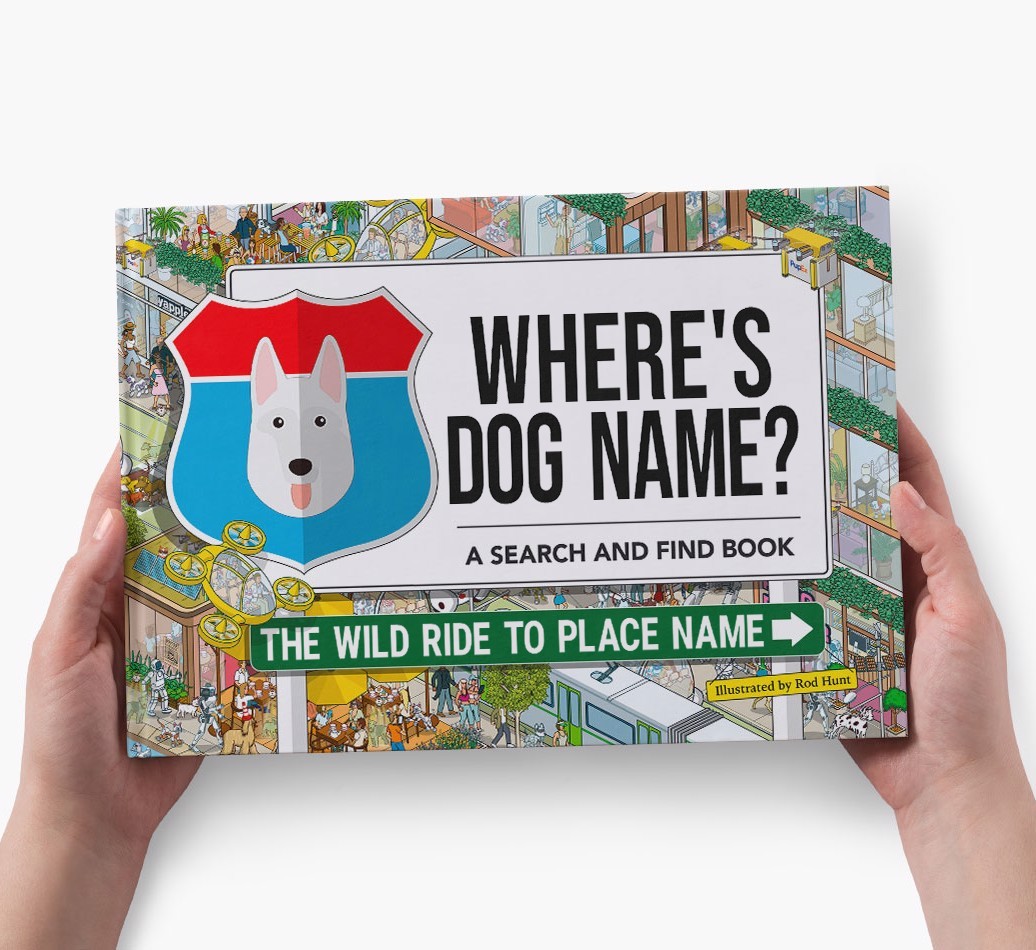 Personalized Dog Book - Where's Your Dog - Wild Ride