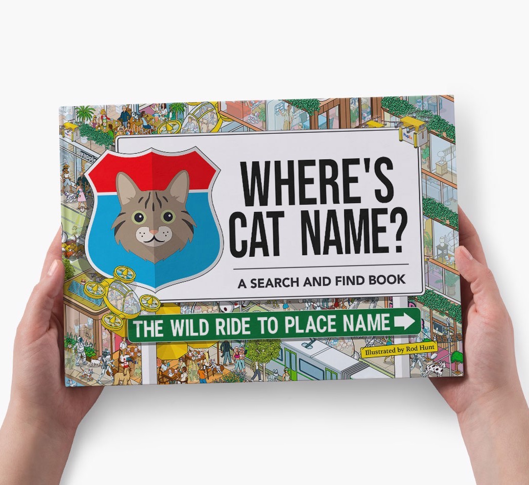 Personalised Cat Book - Where's Your Cat - Wild Ride