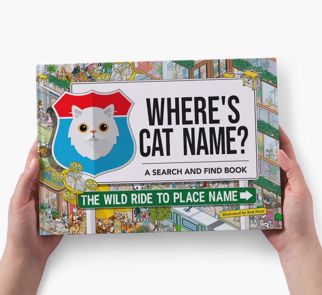Personalised Cat Book - Where's Your Cat - Wild Ride