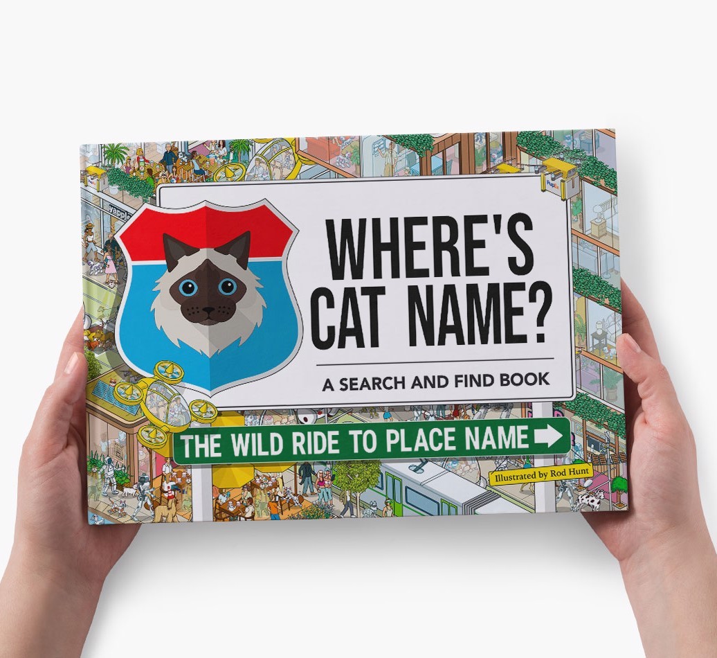 Personalised Cat Book - Where's Your Cat - Wild Ride