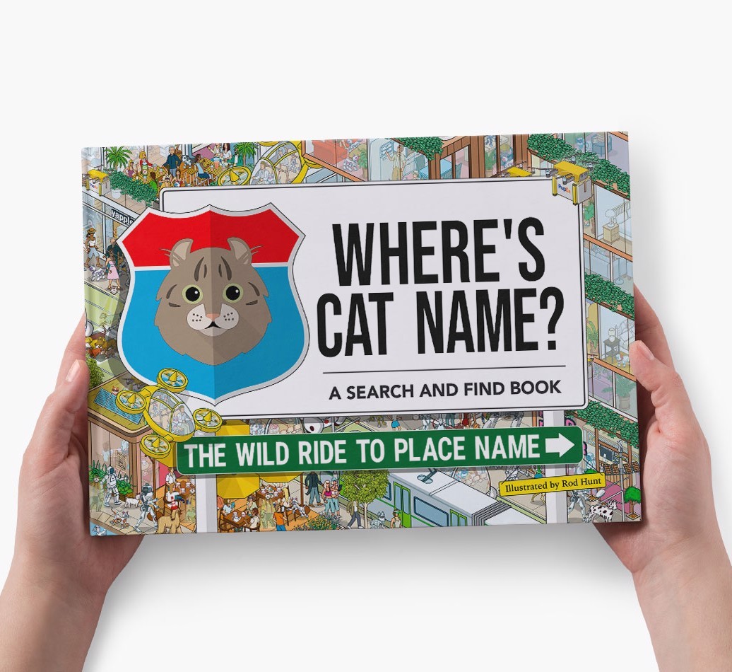Personalised Cat Book - Where's Your Cat - Wild Ride