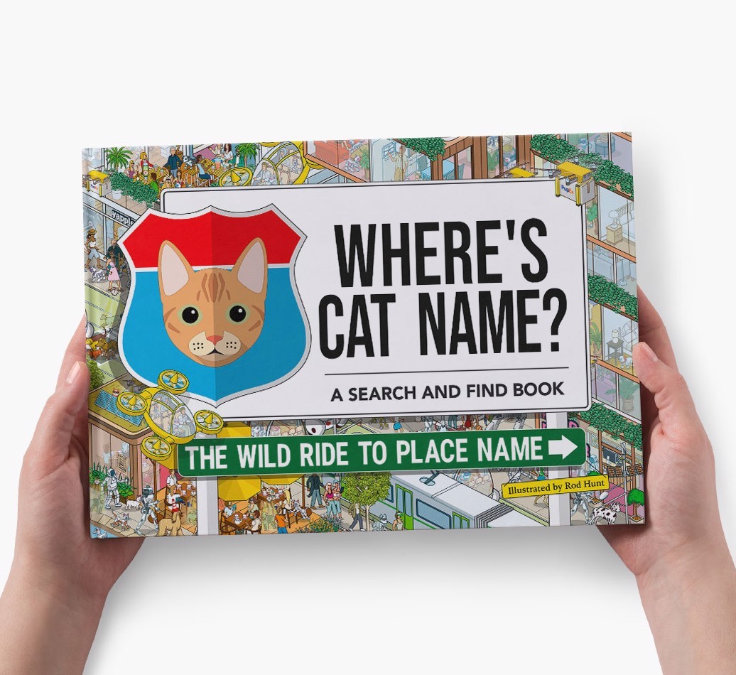 Personalised Cat Book - Where's Your Cat - Wild Ride
