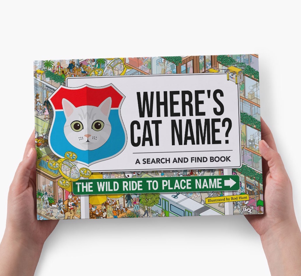 Personalised Cat Book - Where's Your Cat - Wild Ride