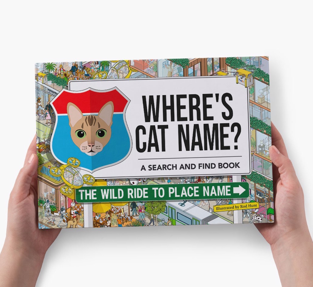 Personalised Cat Book - Where's Your Cat - Wild Ride