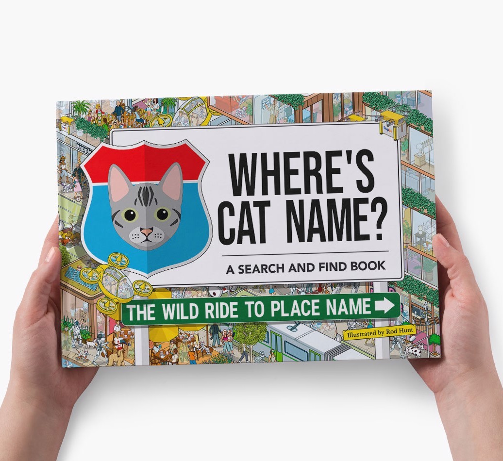 Personalised Cat Book - Where's Your Cat - Wild Ride