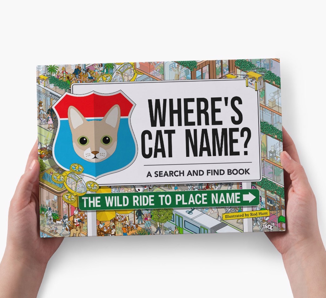 Personalised Cat Book - Where's Your Cat - Wild Ride