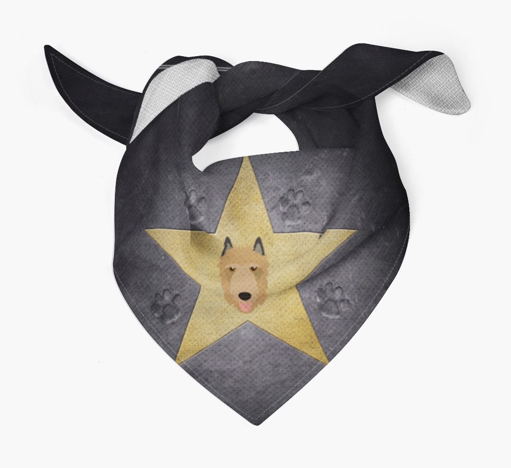 'Star of Fame' - Personalised {breedFullName} Bandana 