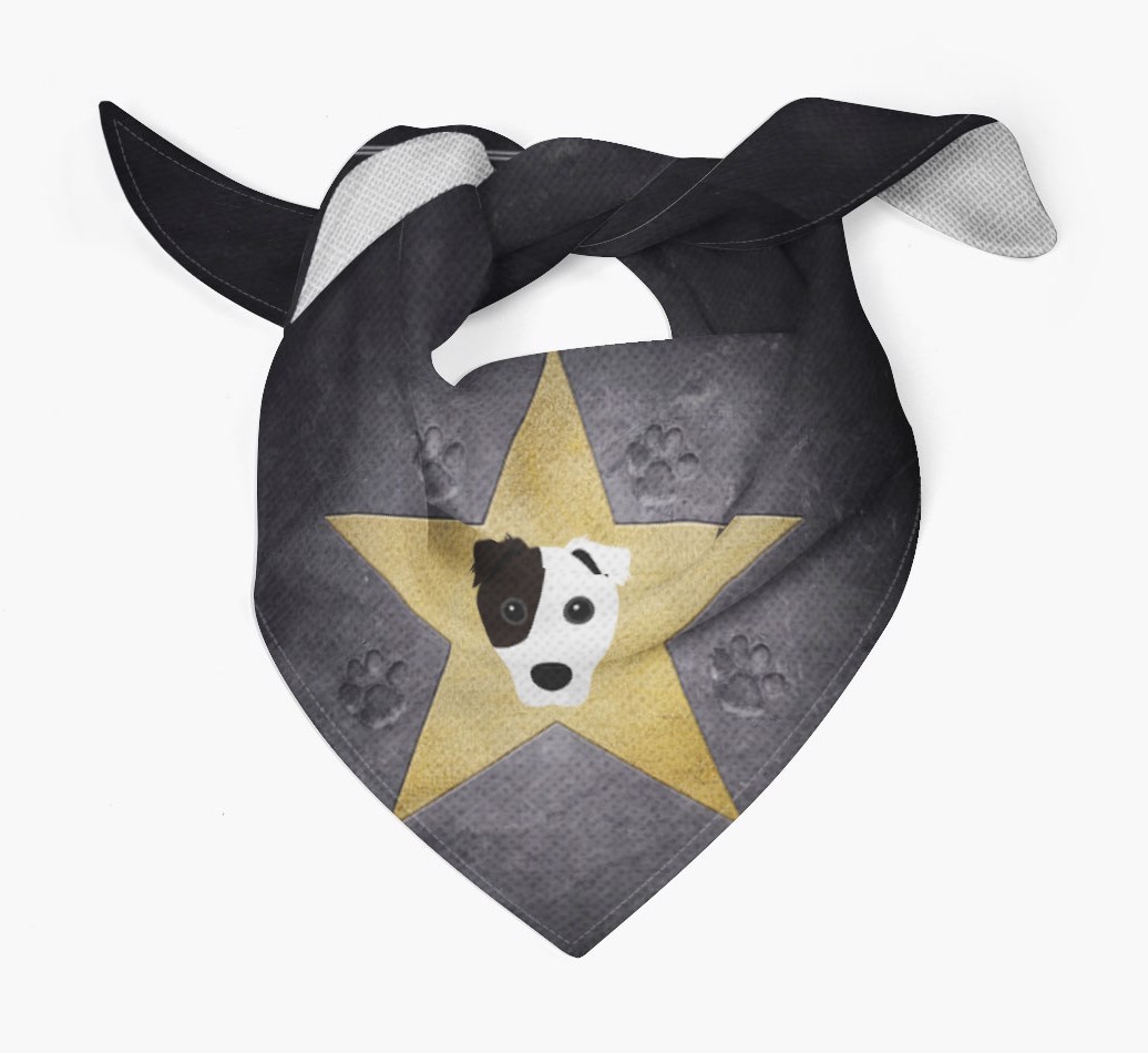 'Star of Fame' - Personalised {breedFullName} Bandana 