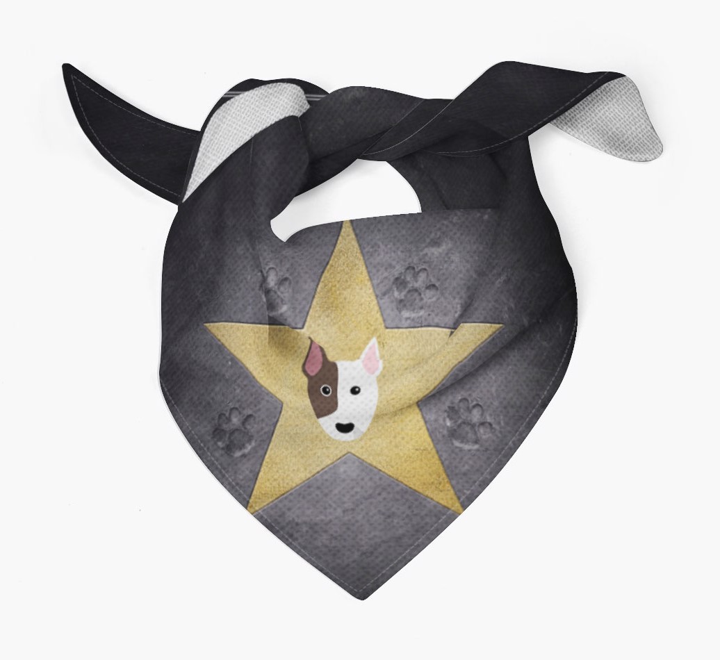 'Star of Fame' - Personalised {breedFullName} Bandana 