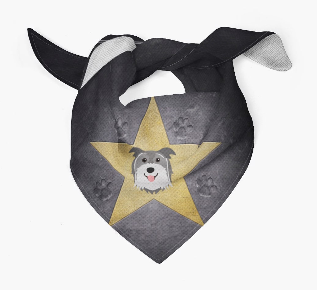 'Star of Fame' - Personalised {breedFullName} Bandana 