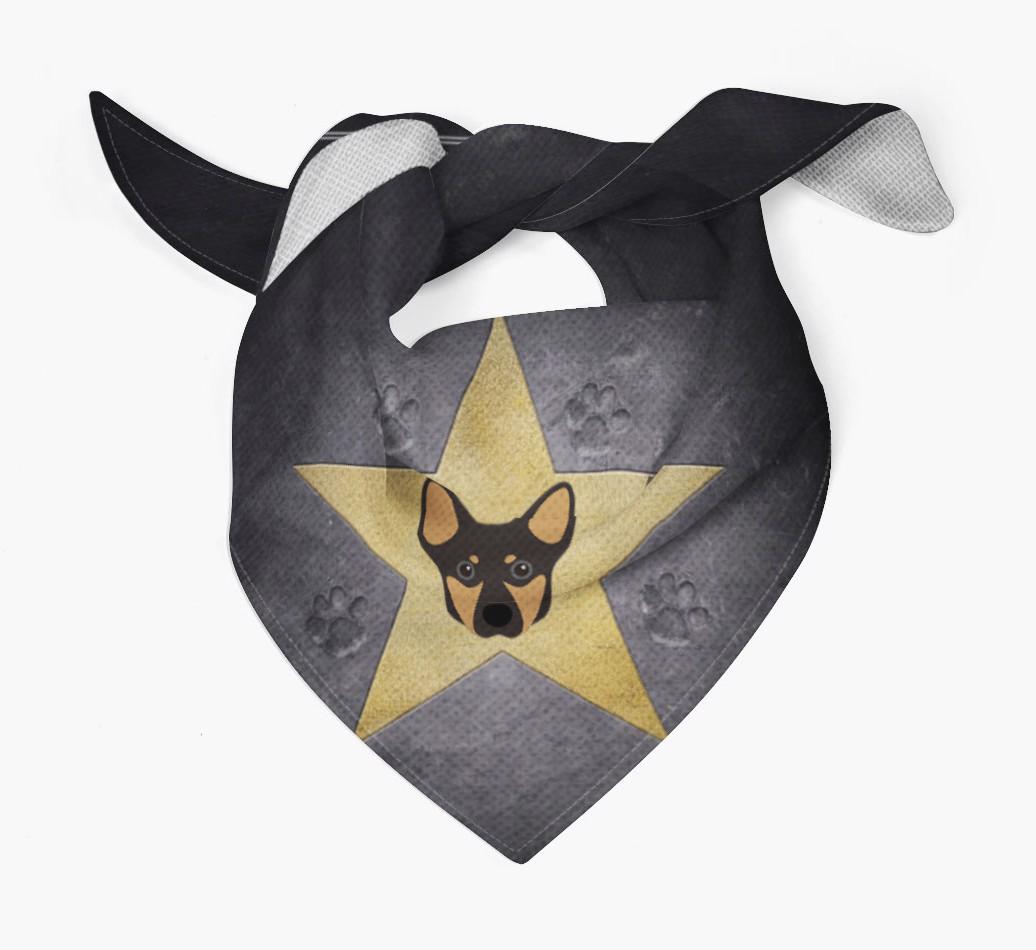 'Star of Fame' - Personalized {breedFullName} Bandana 