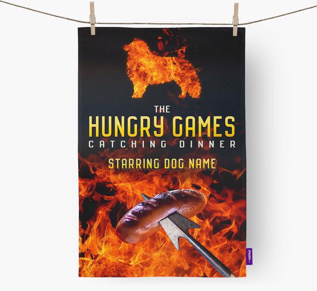 'The Hungry Games' - Personalized {breedFullName} Tea Towel