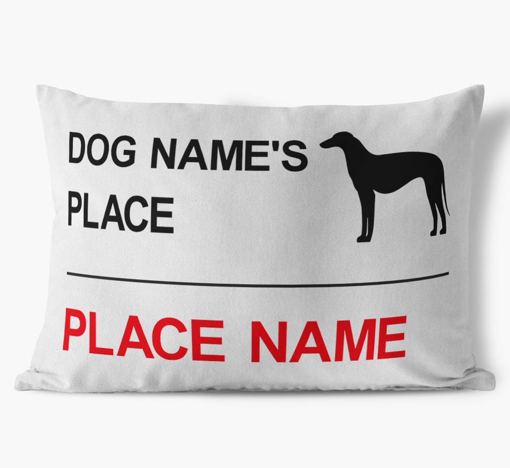 Street Sign: Personalized {breedFullName} Soft Touch Pillow