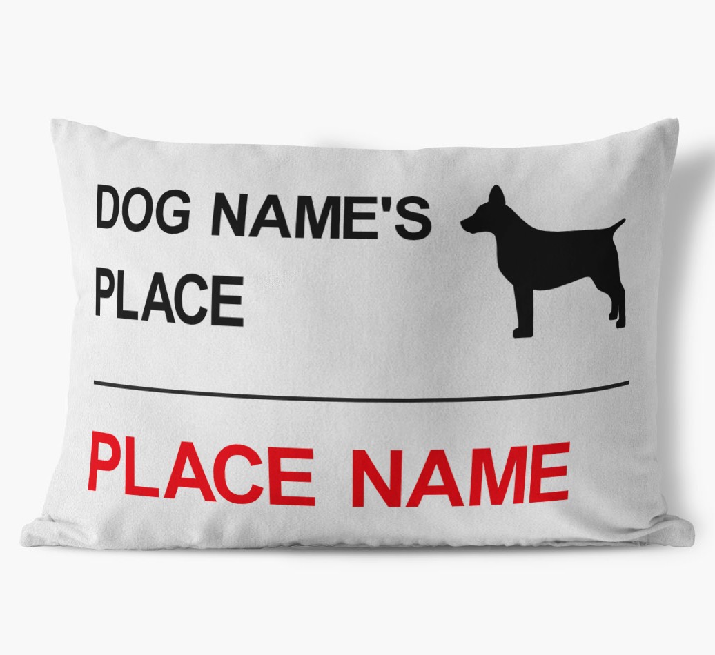 Street Sign: Personalised {breedFullName} Soft Touch Cushion