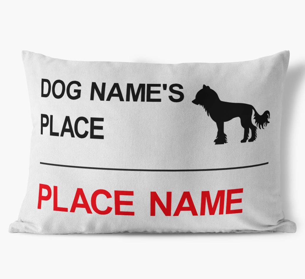 Street Sign: Personalised {breedFullName} Soft Touch Cushion