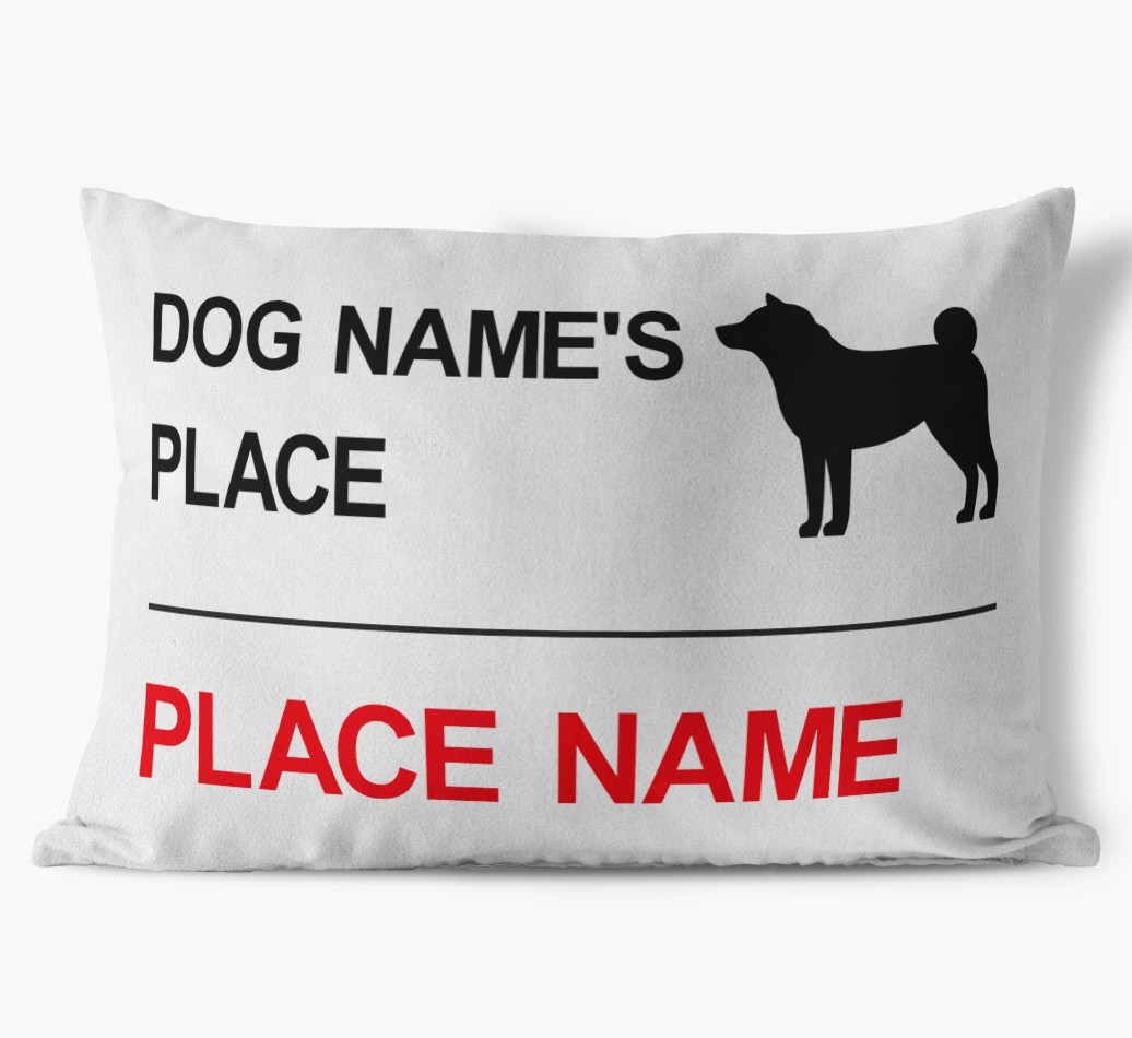 Street Sign: Personalized {breedFullName} Soft Touch Pillow