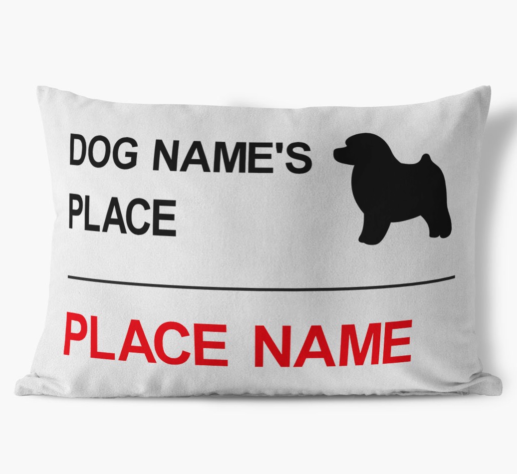 Street Sign: Personalised {breedFullName} Soft Touch Cushion