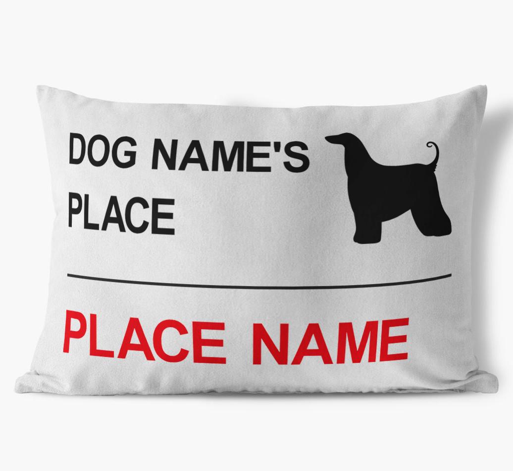 Street Sign: Personalized {breedFullName} Soft Touch Pillow
