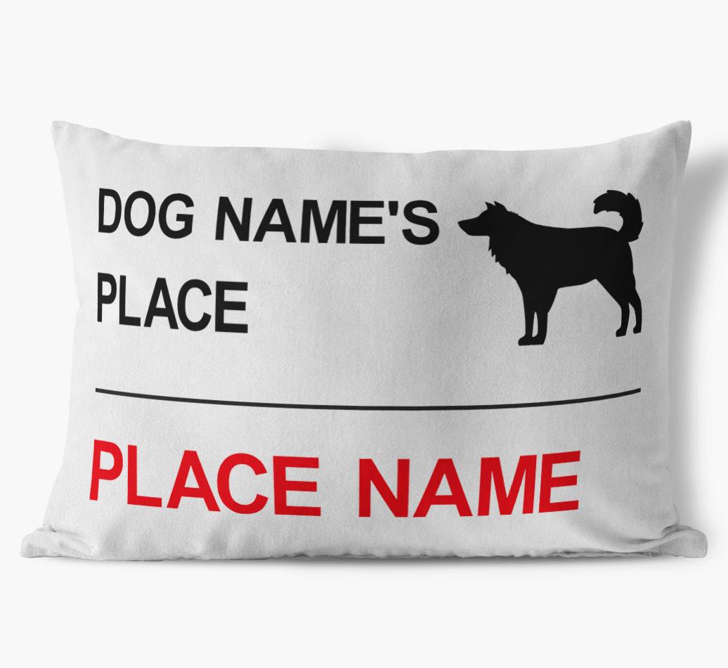 Street Sign: Personalized {breedFullName} Soft Touch Pillow