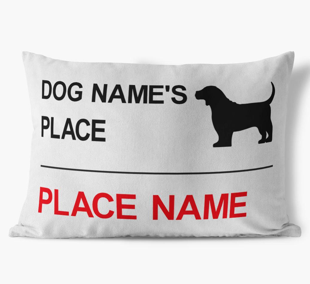 Street Sign: Personalized {breedFullName} Soft Touch Pillow