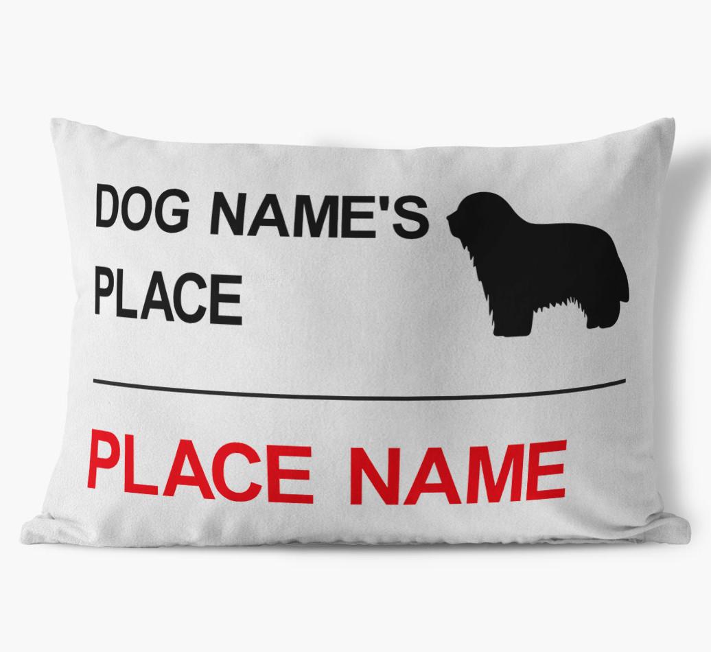 Street Sign: Personalized {breedFullName} Soft Touch Pillow