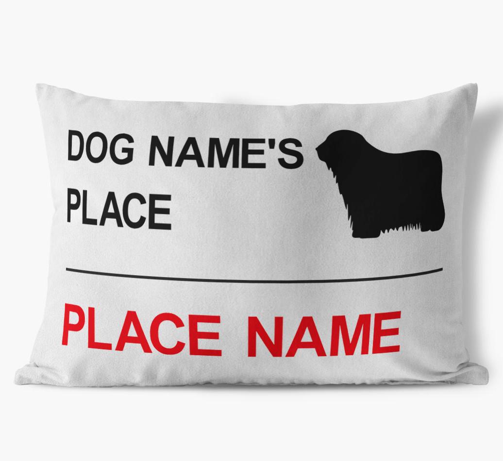 Street Sign: Personalized {breedFullName} Soft Touch Pillow