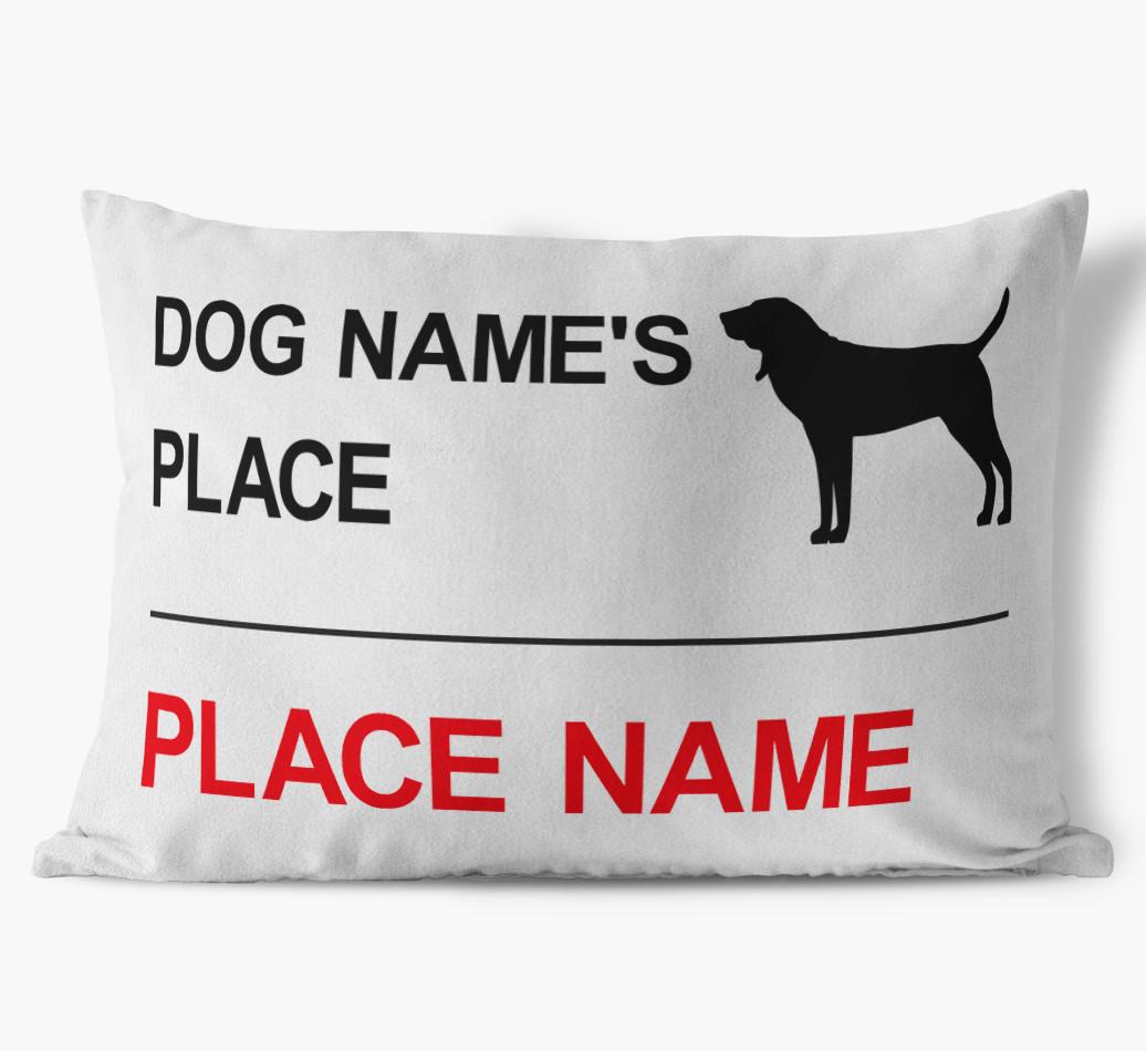 Street Sign: Personalized {breedFullName} Soft Touch Pillow