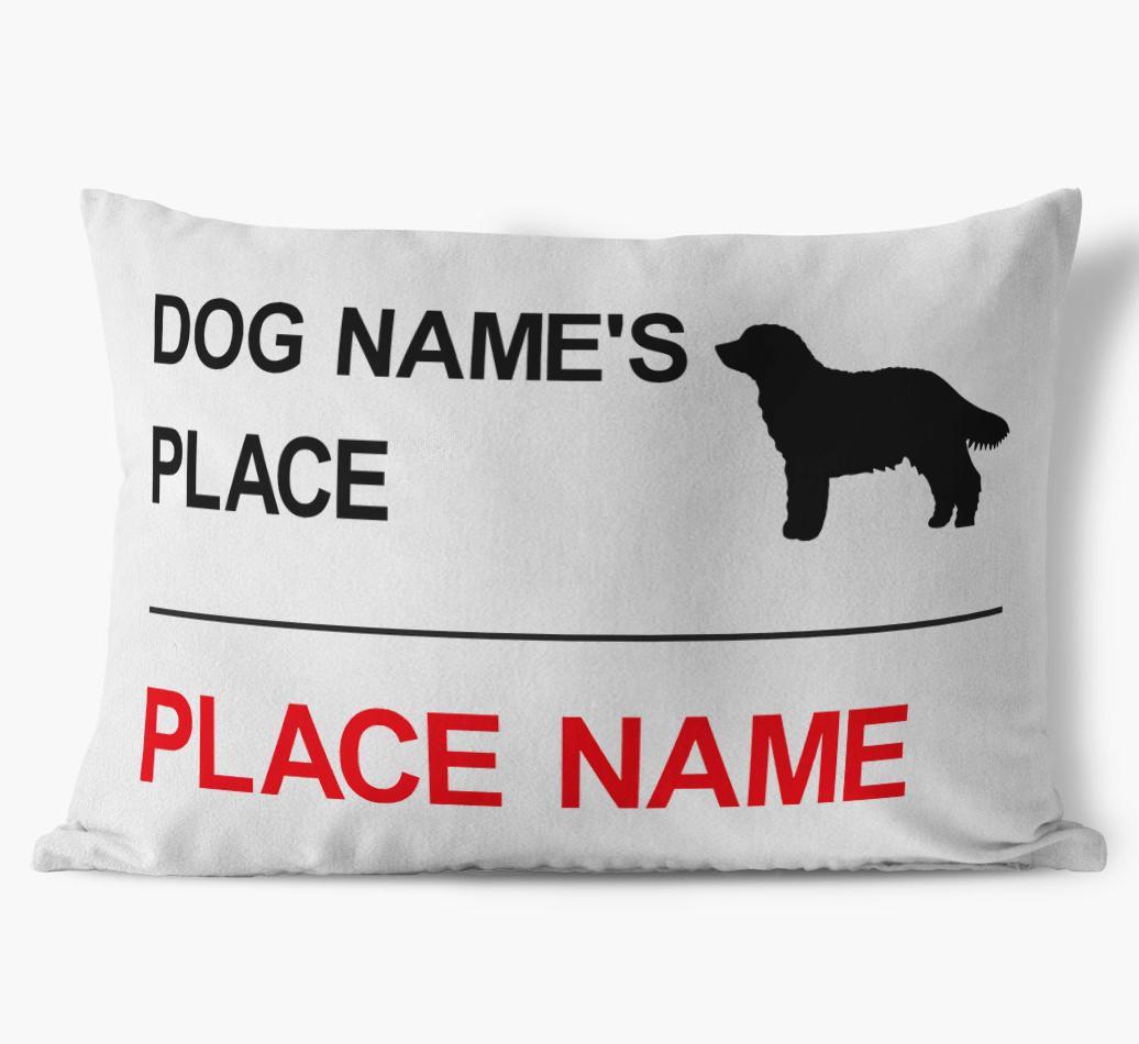 Street Sign: Personalized {breedFullName} Soft Touch Pillow