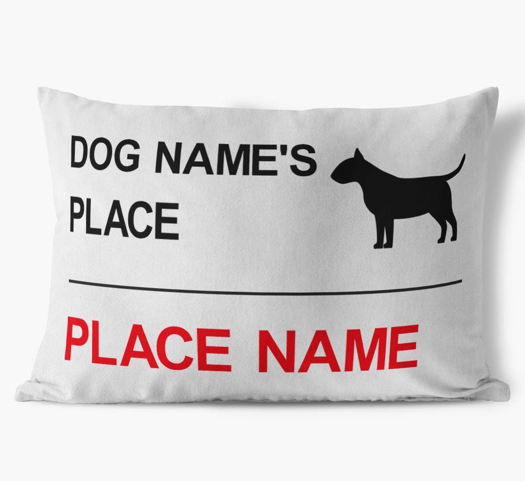 Street Sign: Personalized {breedFullName} Soft Touch Pillow