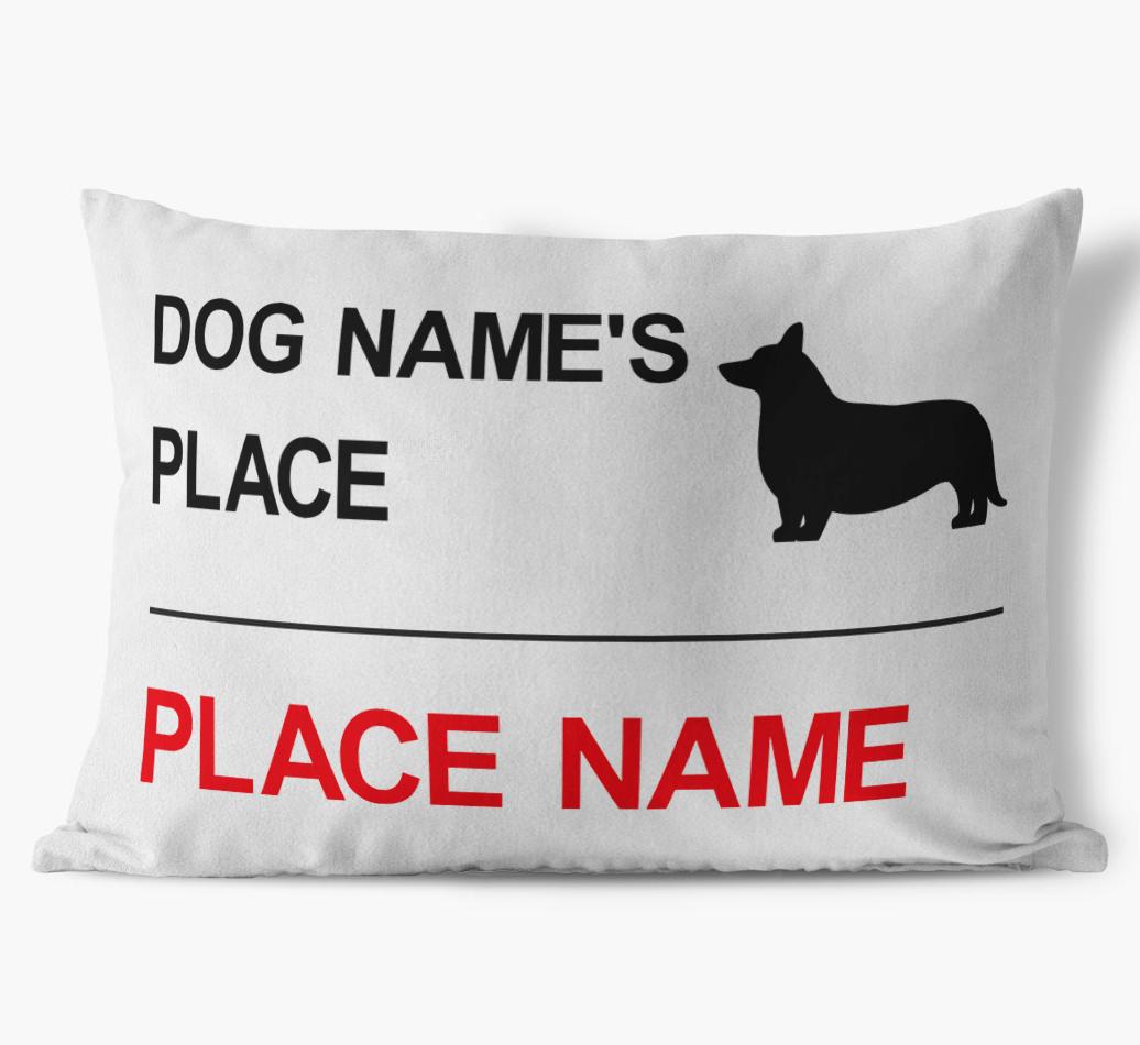 Street Sign: Personalized {breedFullName} Soft Touch Pillow
