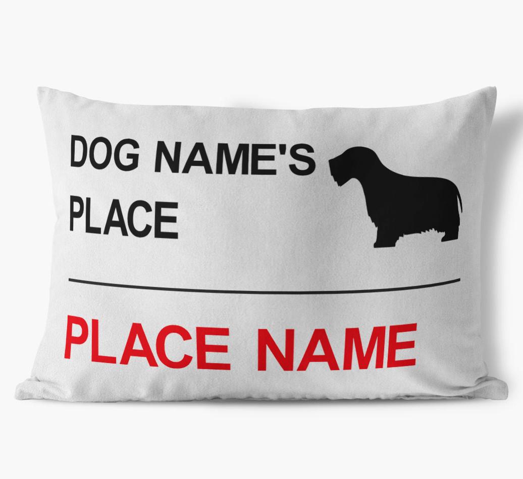 Street Sign: Personalized {breedFullName} Soft Touch Pillow