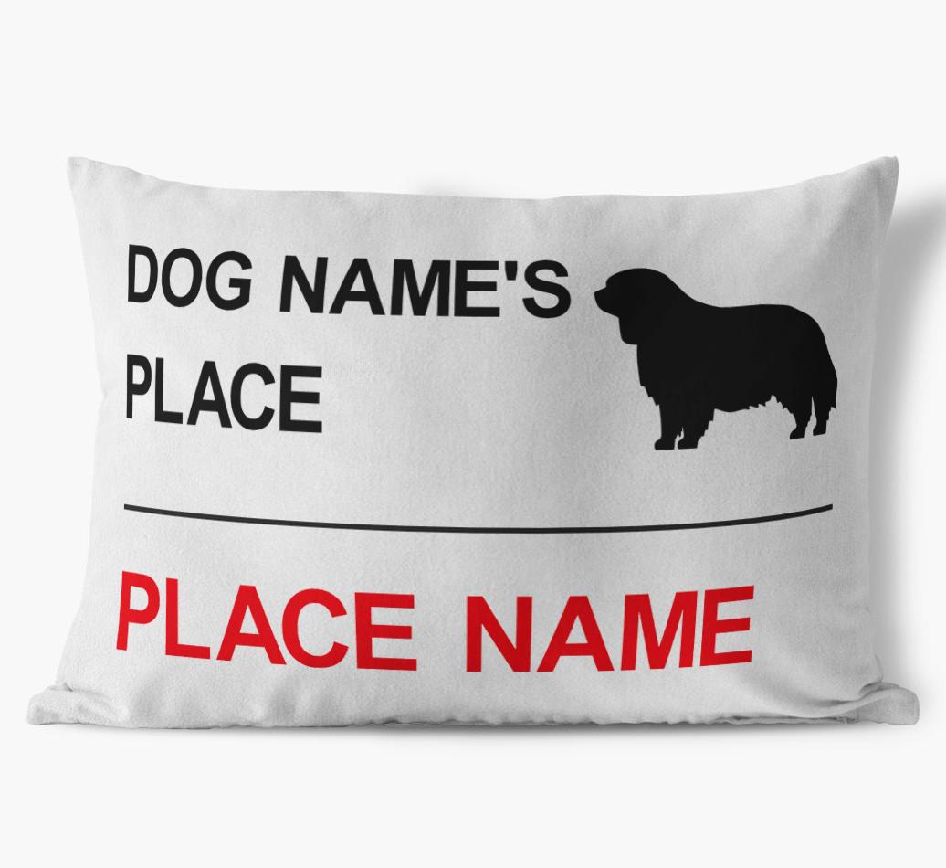 Street Sign: Personalized {breedFullName} Soft Touch Pillow