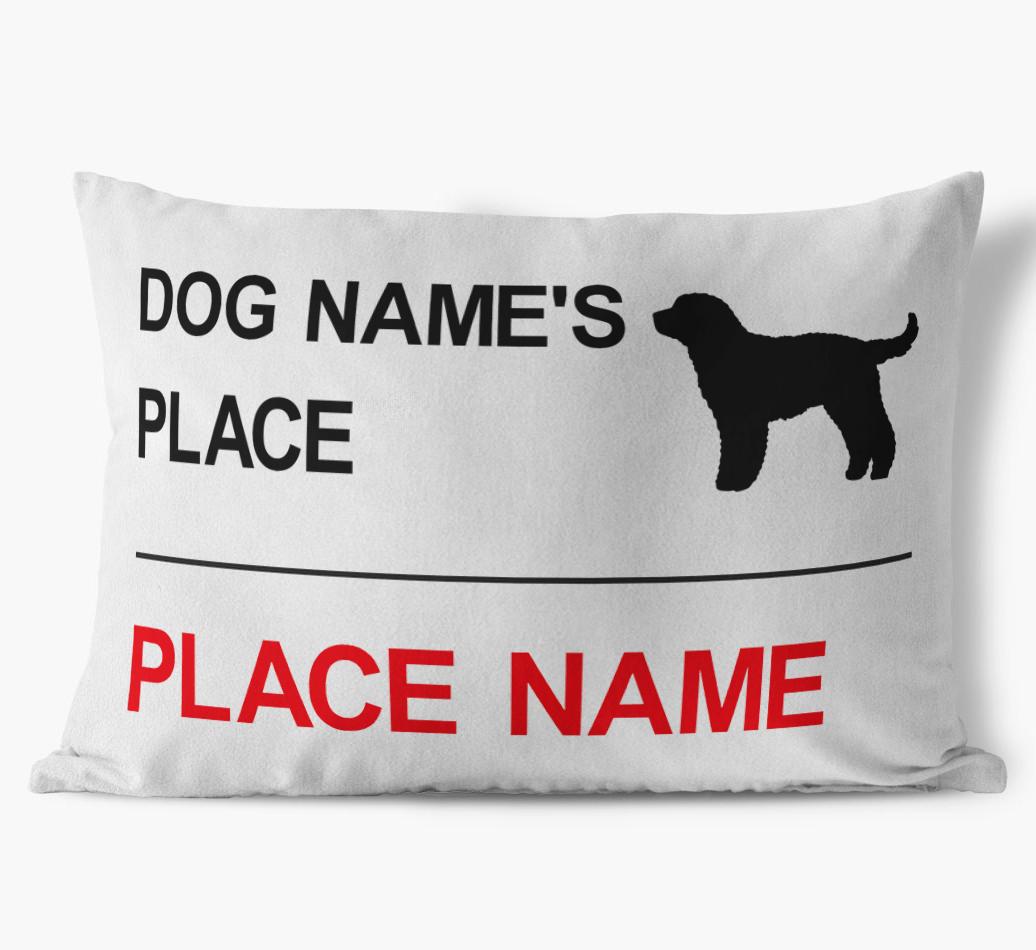 Street Sign: Personalized {breedFullName} Soft Touch Pillow