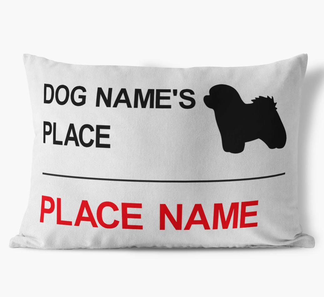 Street Sign: Personalized {breedFullName} Soft Touch Pillow