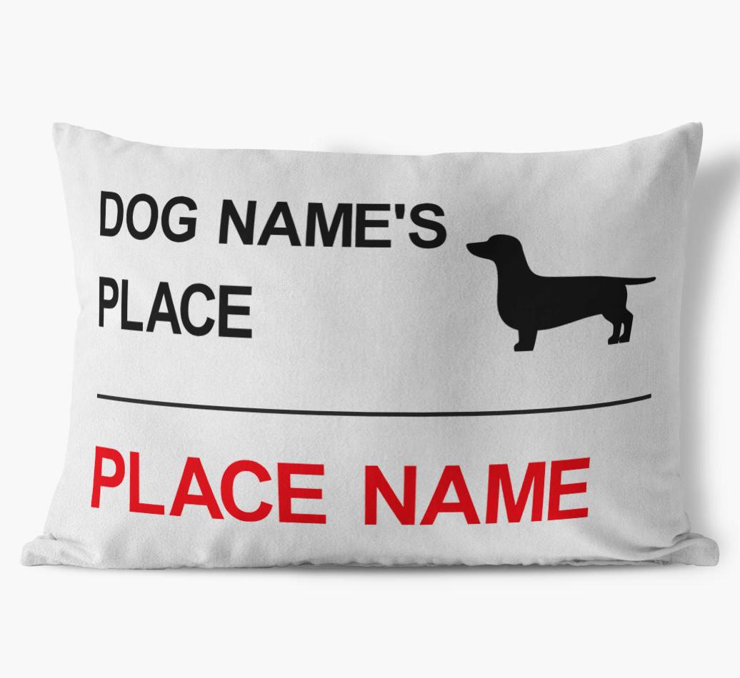 Street Sign: Personalized {breedFullName} Soft Touch Pillow