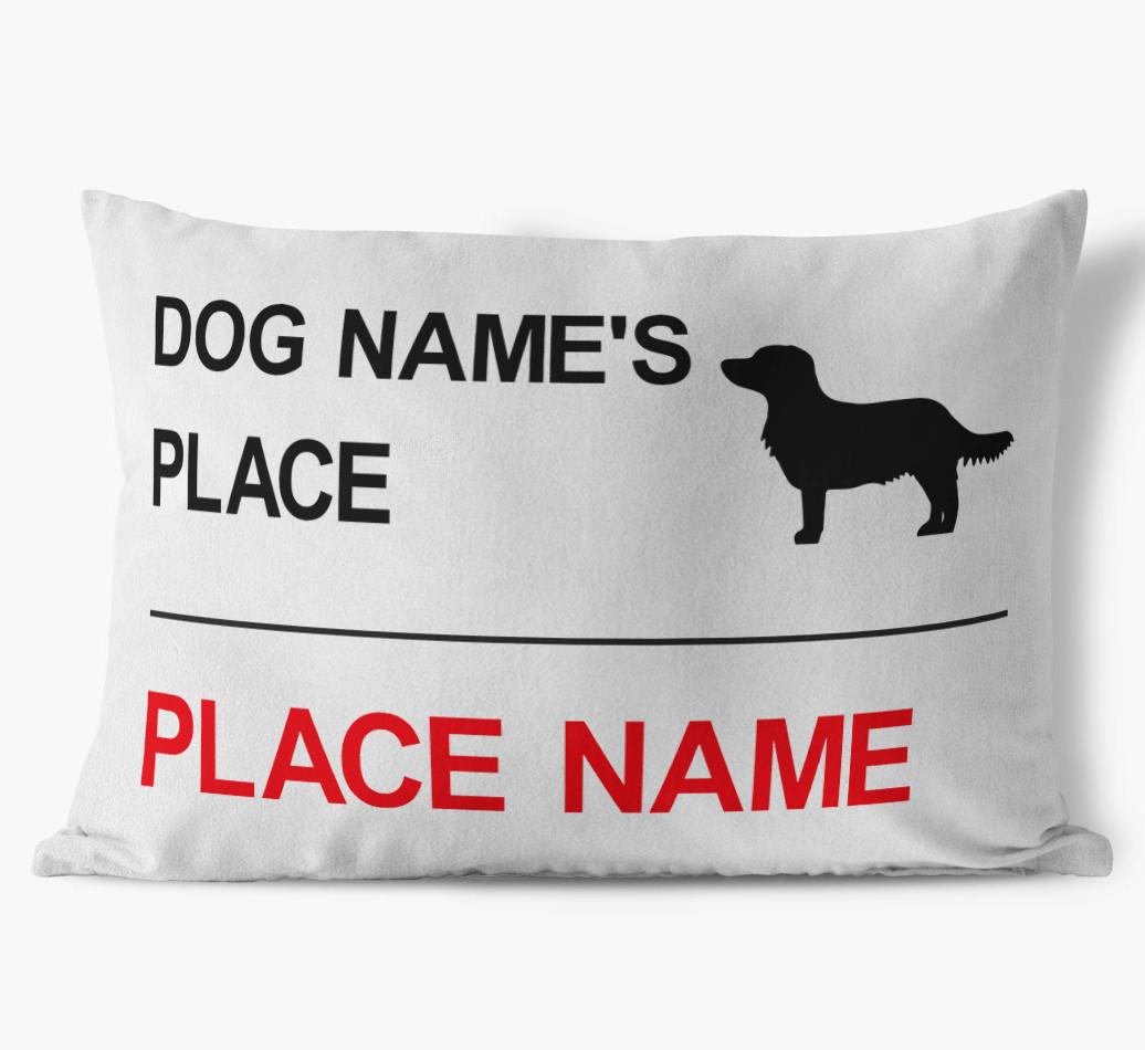 Street Sign: Personalized {breedFullName} Soft Touch Pillow