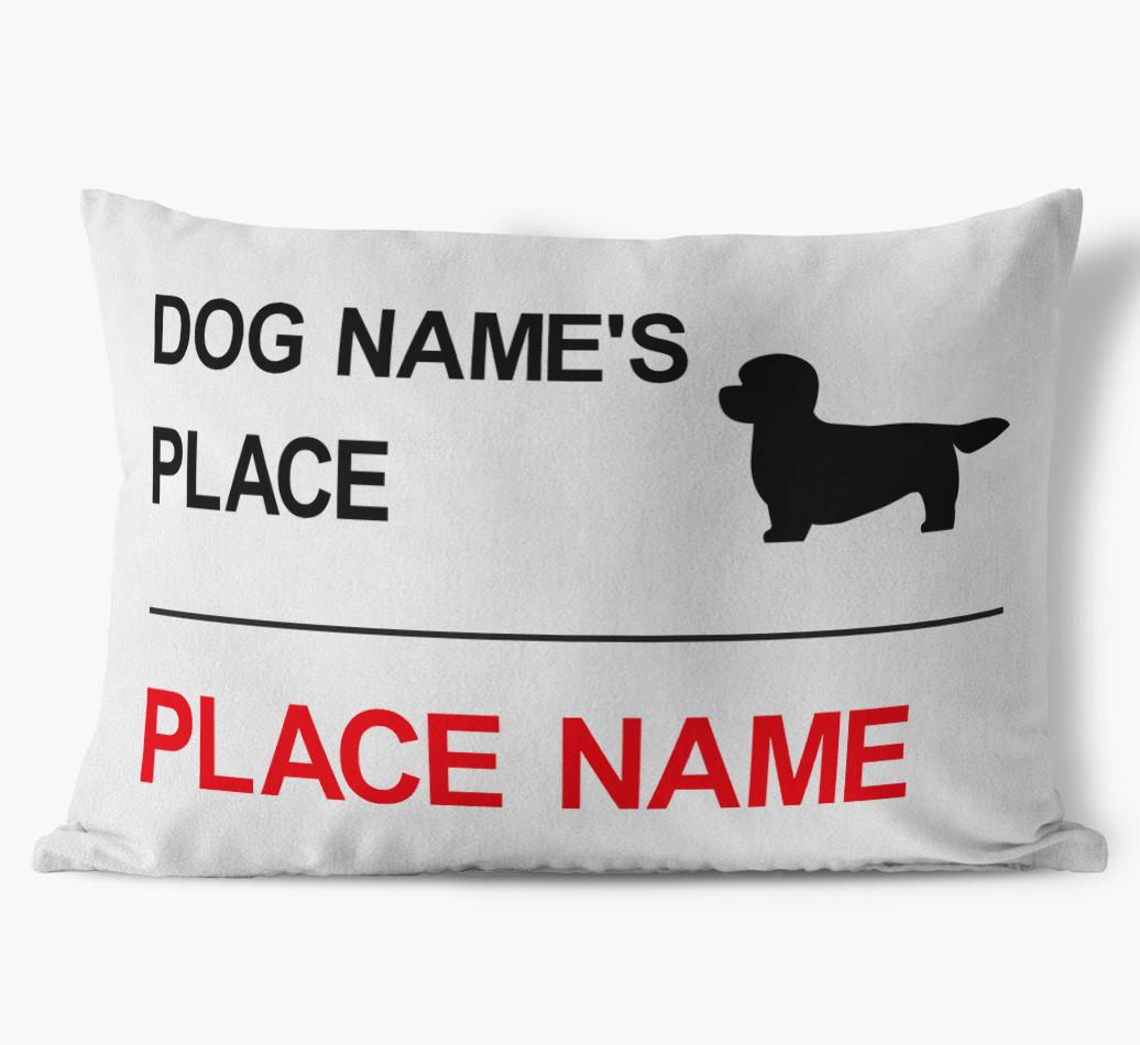 Street Sign: Personalized {breedFullName} Soft Touch Pillow