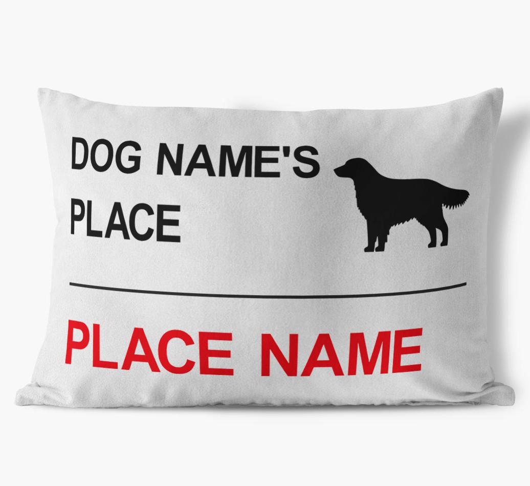 Street Sign: Personalized {breedFullName} Soft Touch Pillow