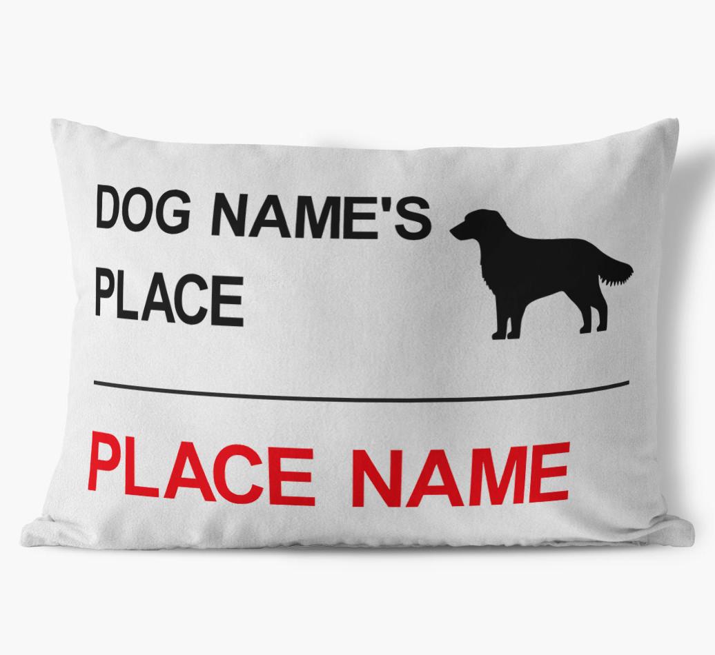 Street Sign: Personalized {breedFullName} Soft Touch Pillow