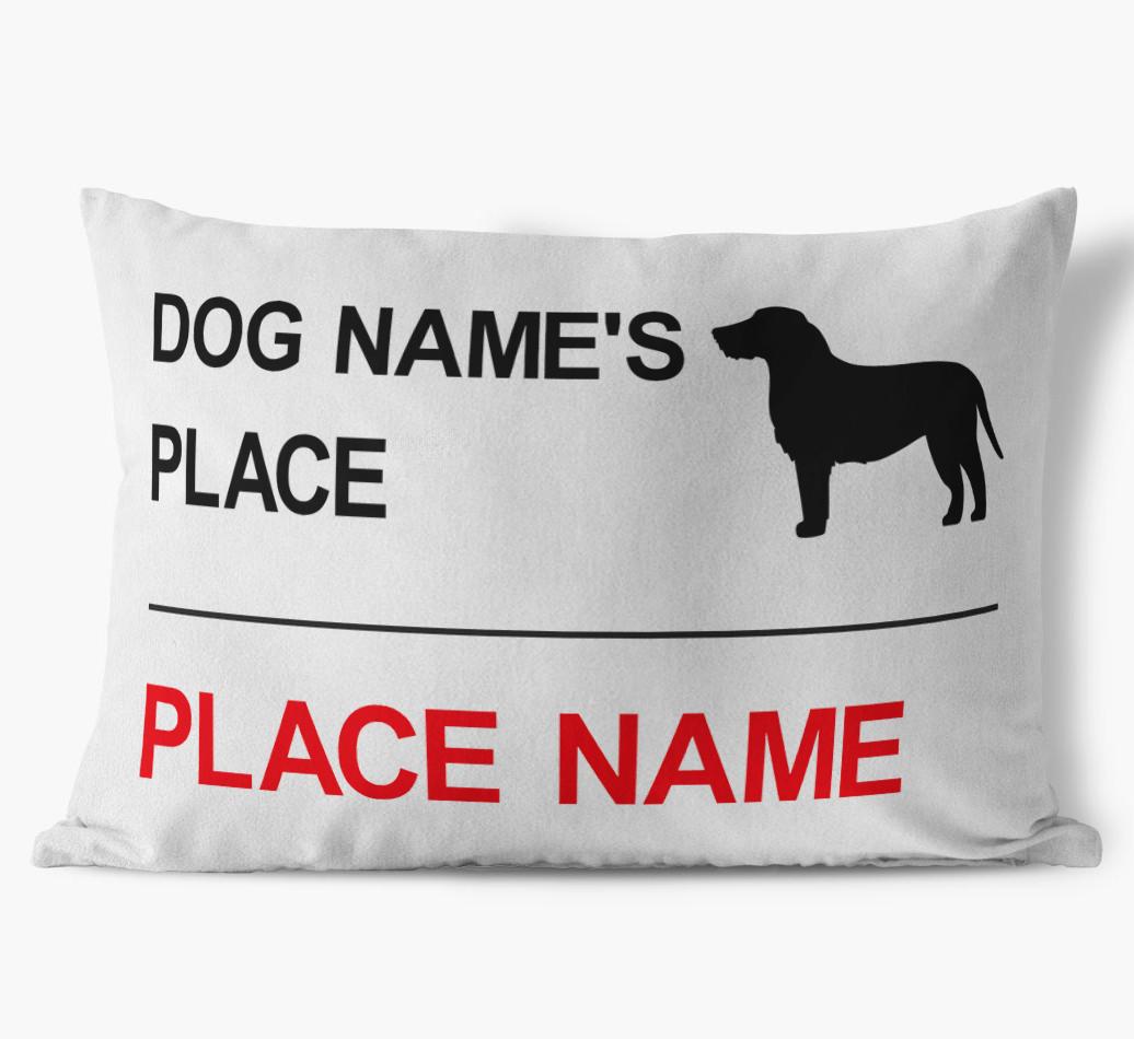 Street Sign: Personalized {breedFullName} Soft Touch Pillow
