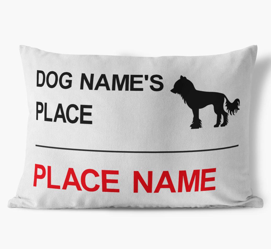 Street Sign: Personalized {breedFullName} Soft Touch Pillow