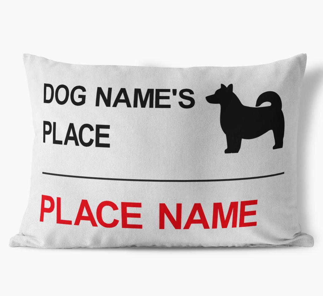 Street Sign: Personalized {breedFullName} Soft Touch Pillow