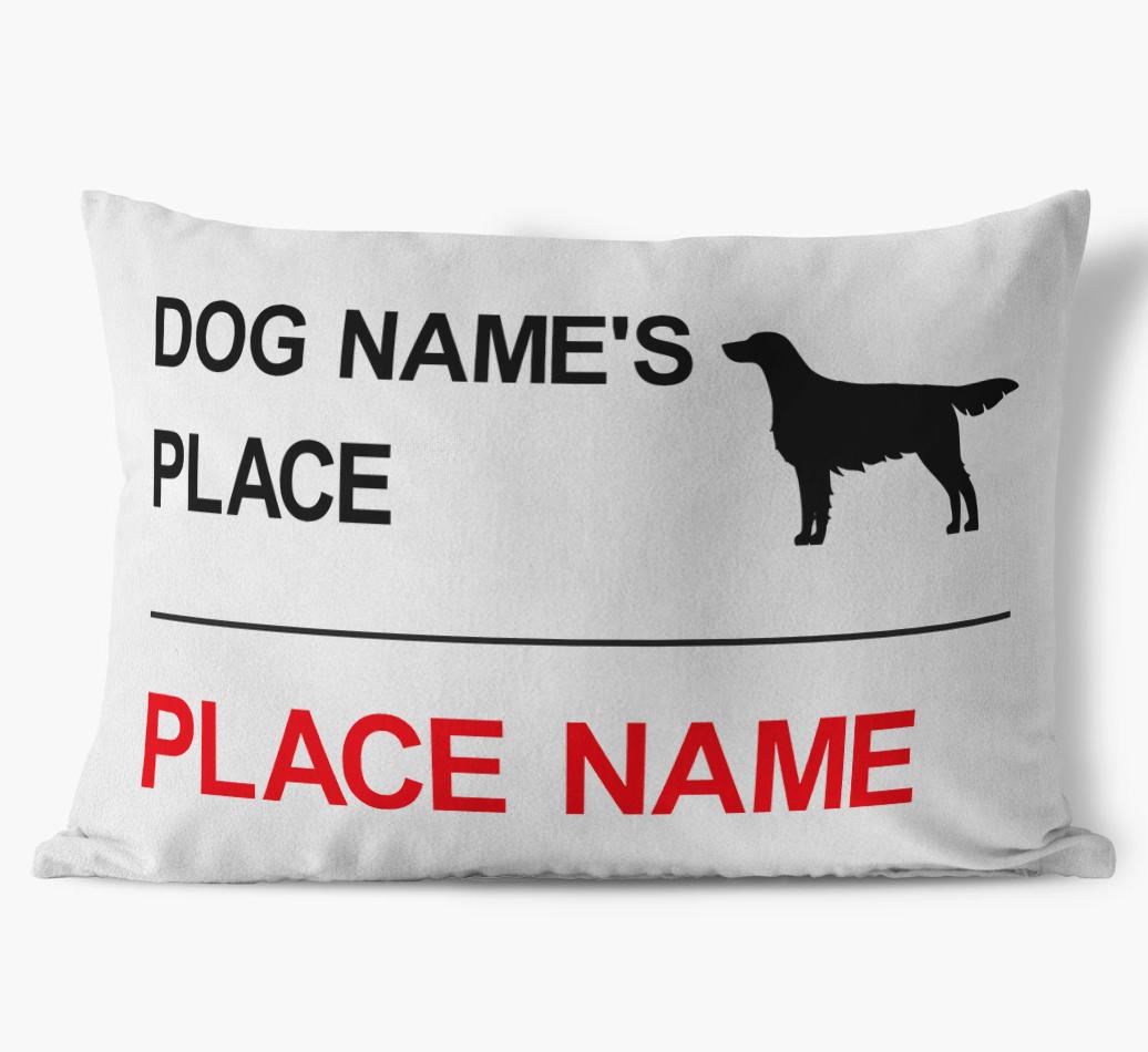 Street Sign: Personalized {breedFullName} Soft Touch Pillow