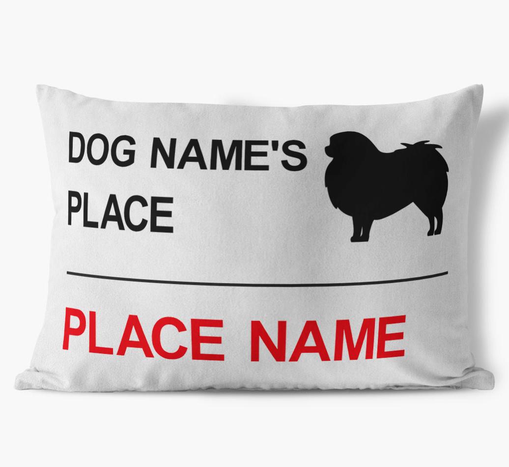 Street Sign: Personalized {breedFullName} Soft Touch Pillow