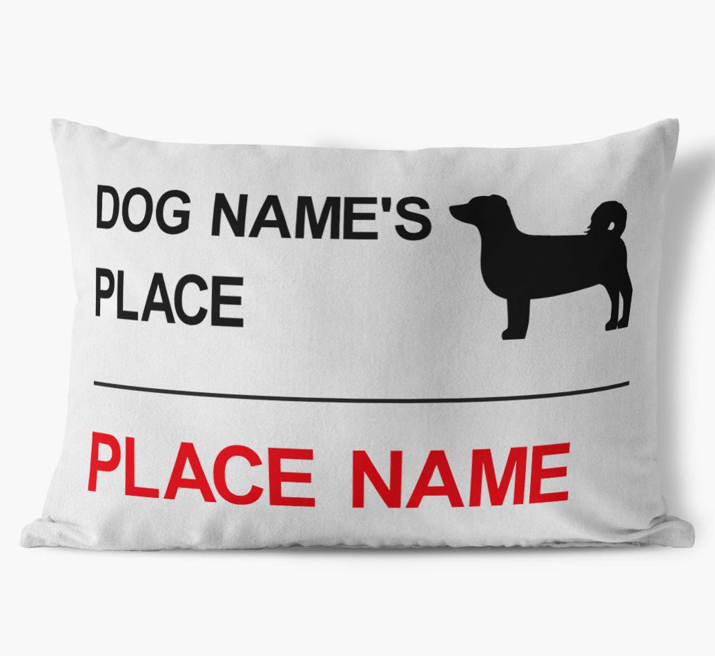 Street Sign: Personalized {breedFullName} Soft Touch Pillow