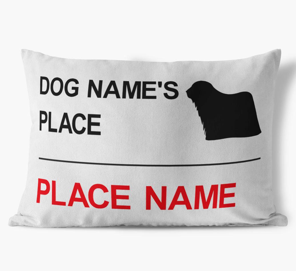 Street Sign: Personalized {breedFullName} Soft Touch Pillow