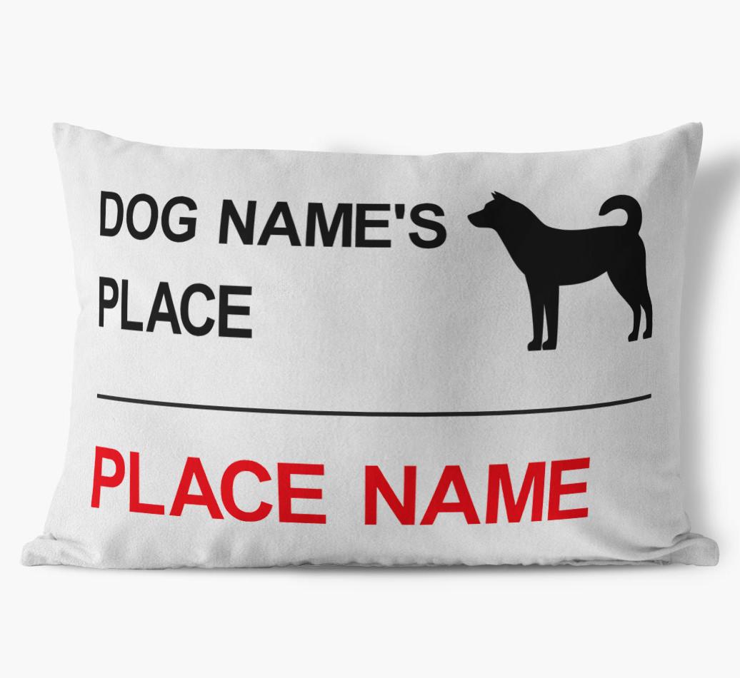Street Sign: Personalized {breedFullName} Soft Touch Pillow